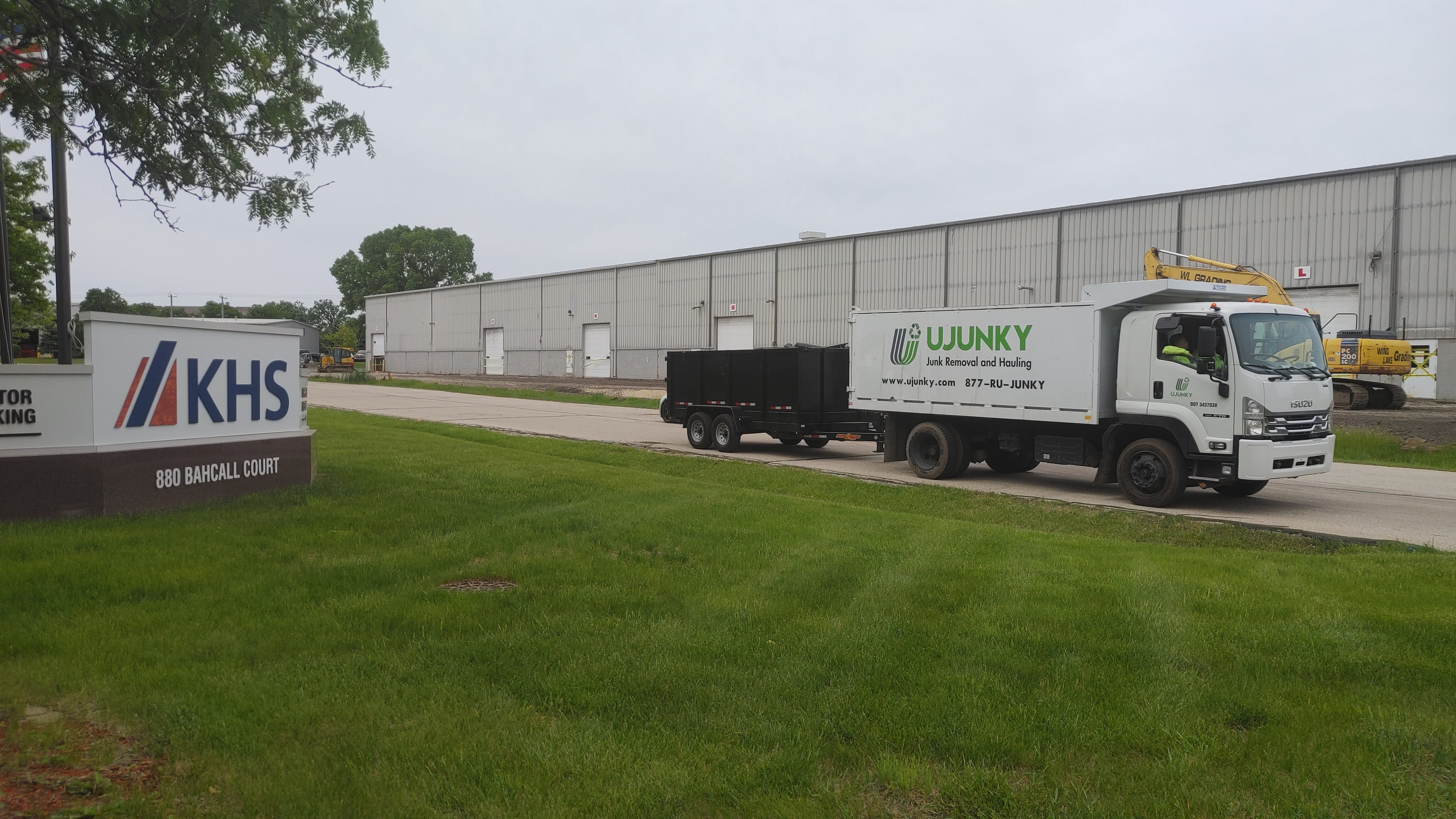 Junk removal action shot in Waukesha, Wisconsin