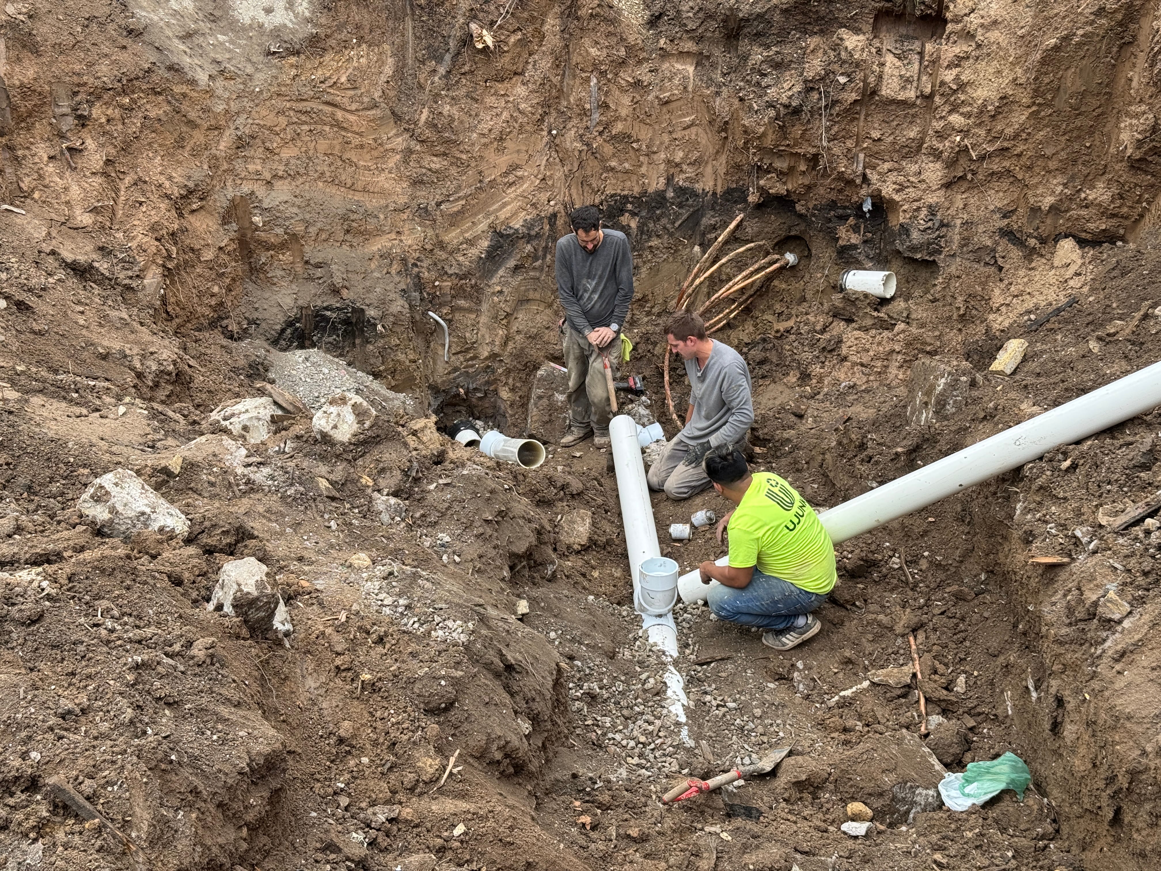 New sewer line installation work in Milwaukee