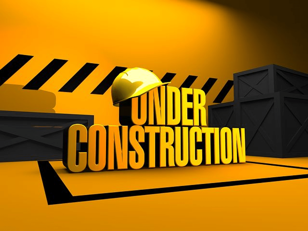 Illustration poster of the site under construction